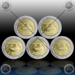 5 x 2 EVRO NEMČIJA (A,D,F,G,J) 2025 "Saarland" UNC